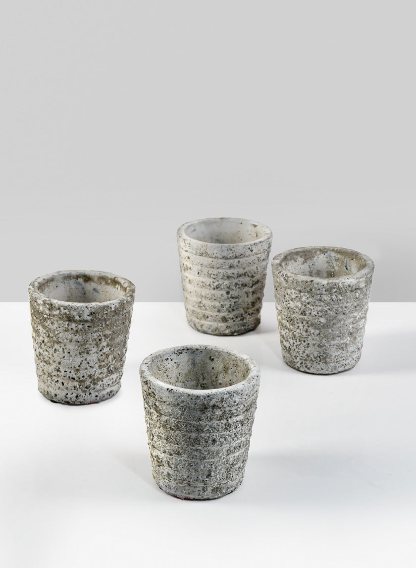 3in Tall Stone Wall Aged Planter Decor Jamali-garden