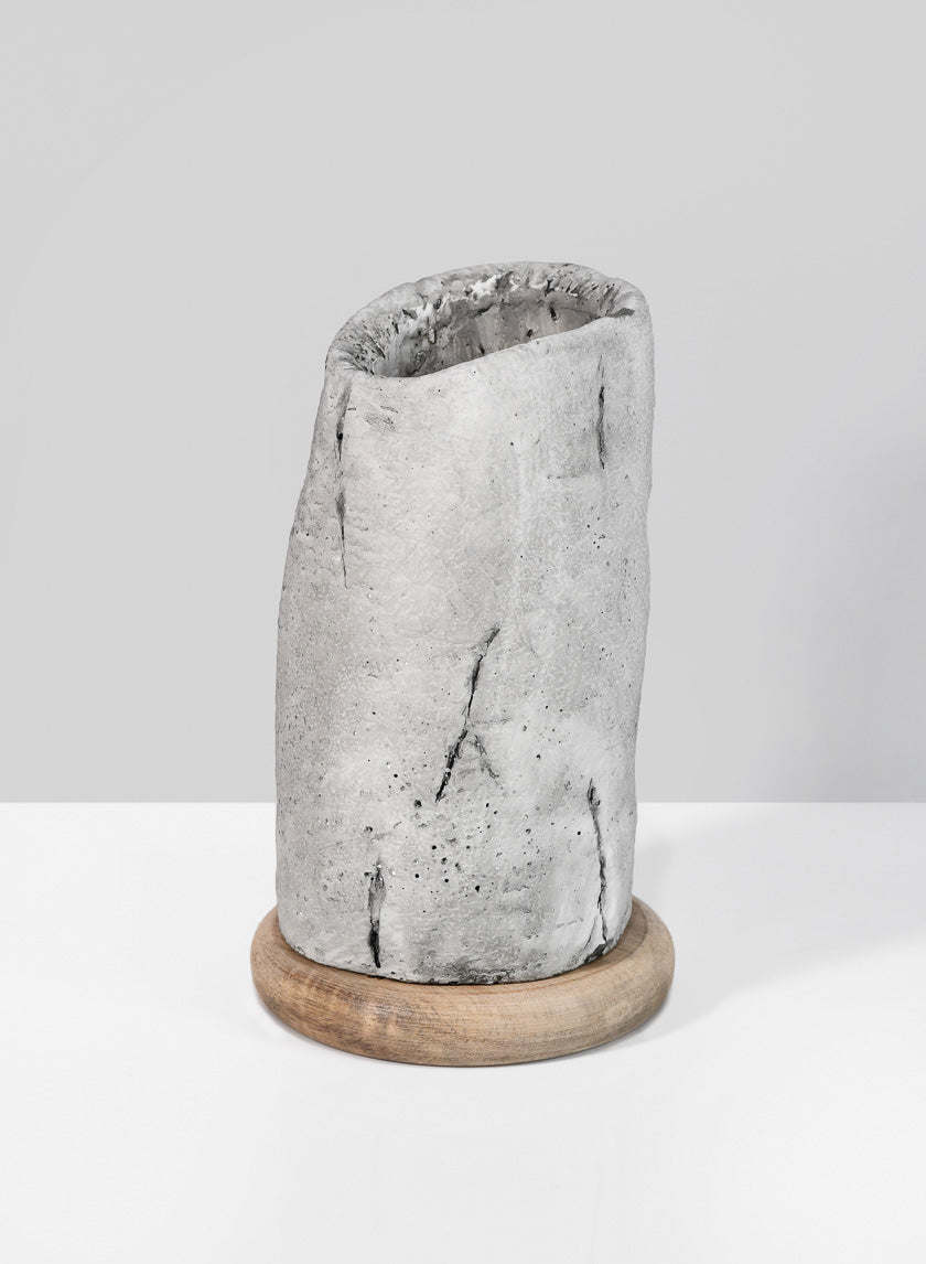 6in Tall Lava Cement Vase Decor Jamali-garden