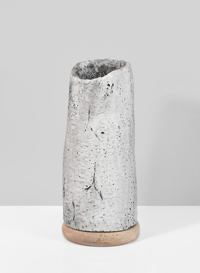 8in Tall Lava Cement Vase Decor Jamali-garden
