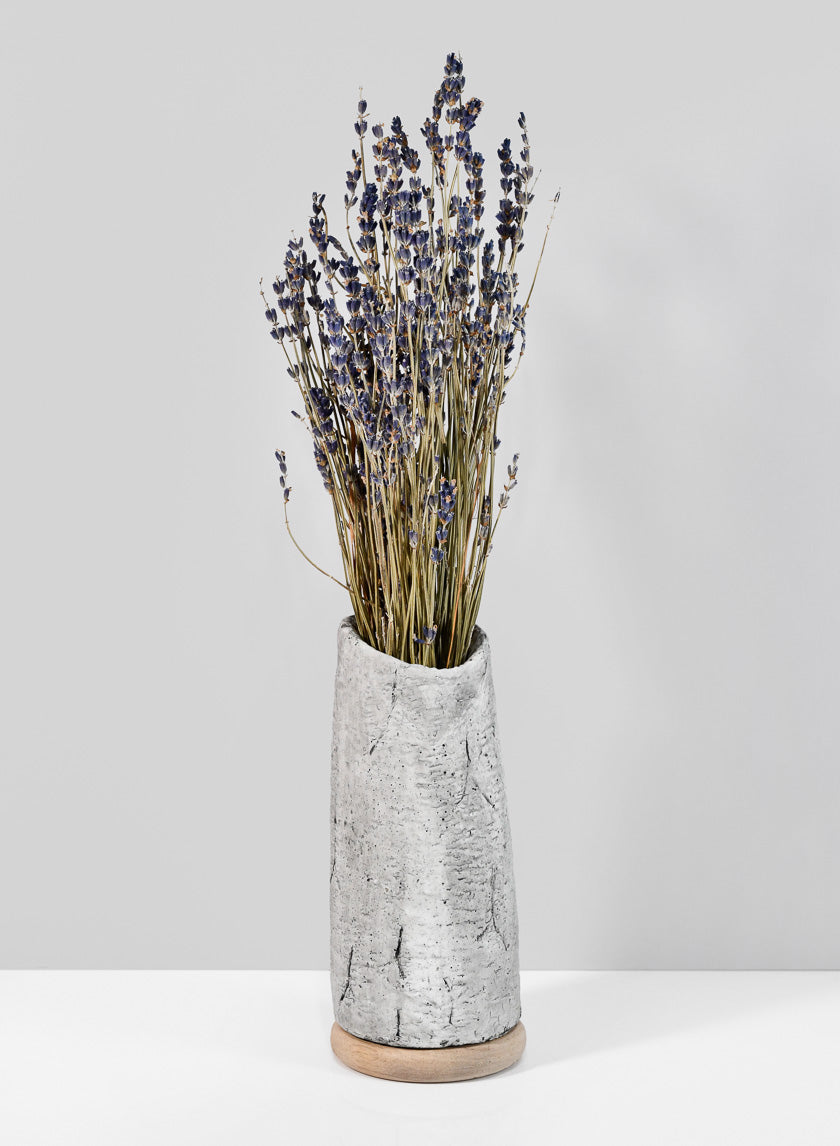 8in Tall Lava Cement Vase Decor Jamali-garden