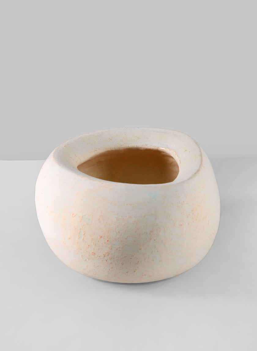 6in Wide Kasbah Natural Earth Tone Cement Bowl Decor Jamali-garden
