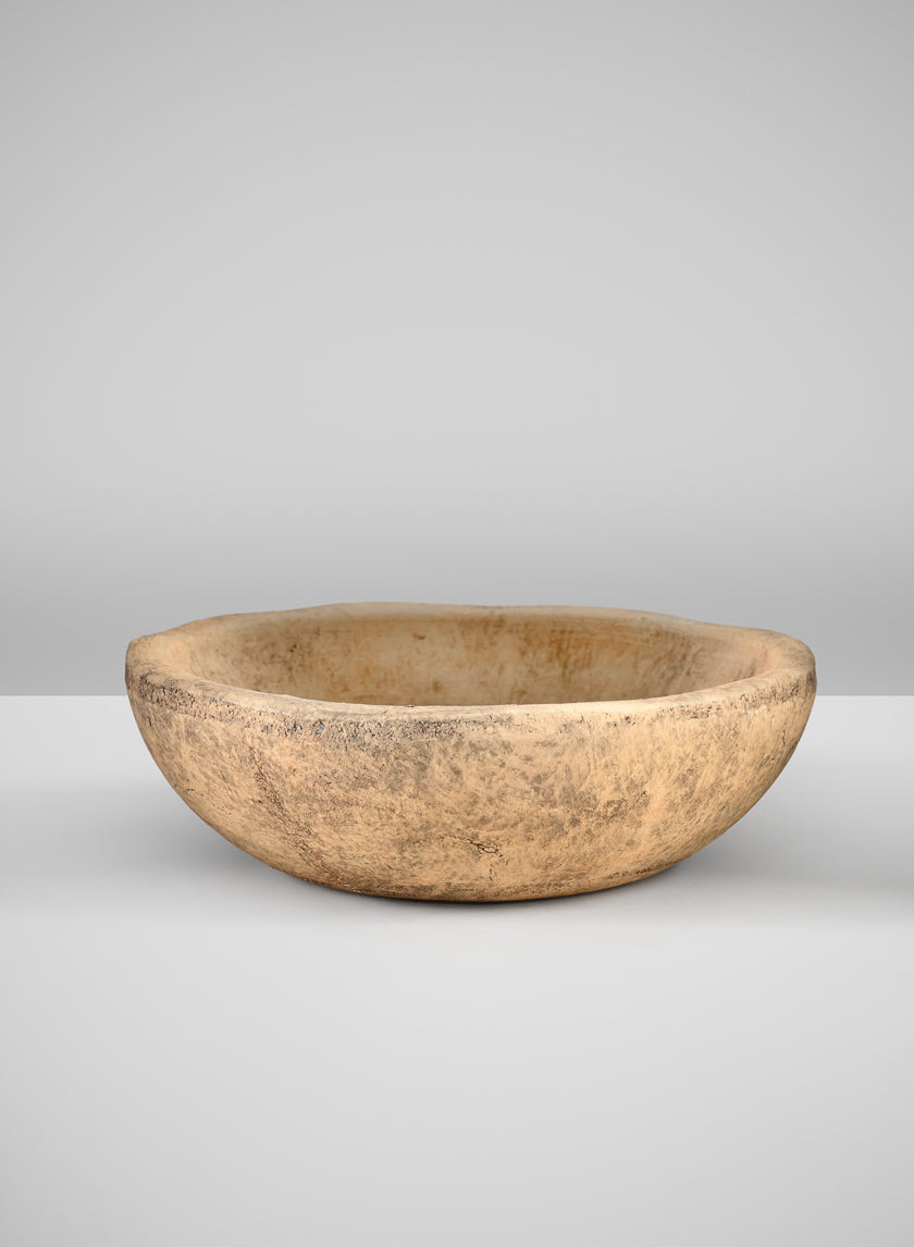 7in Wide Leiria Antique Earth Tone Stoneware Bowl Decor Jamali-garden