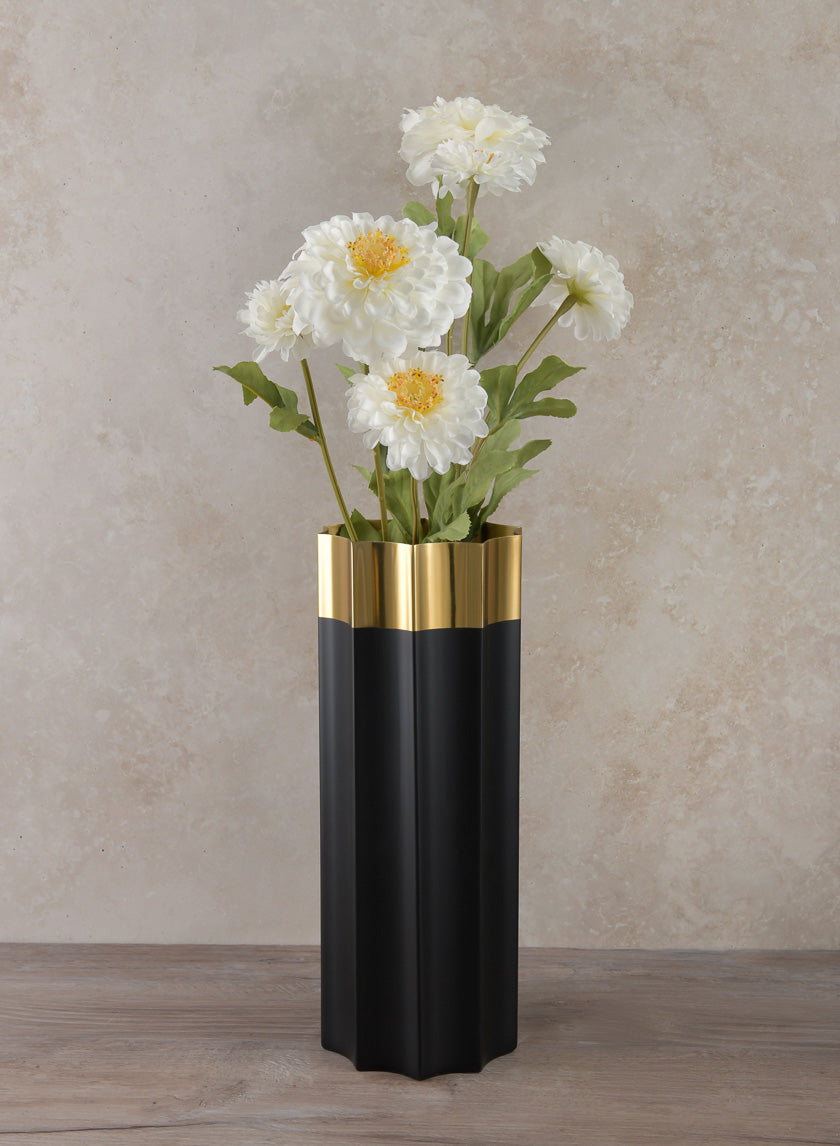 12in Tall Narita Stainless Steel Vase Decor Jamali-garden