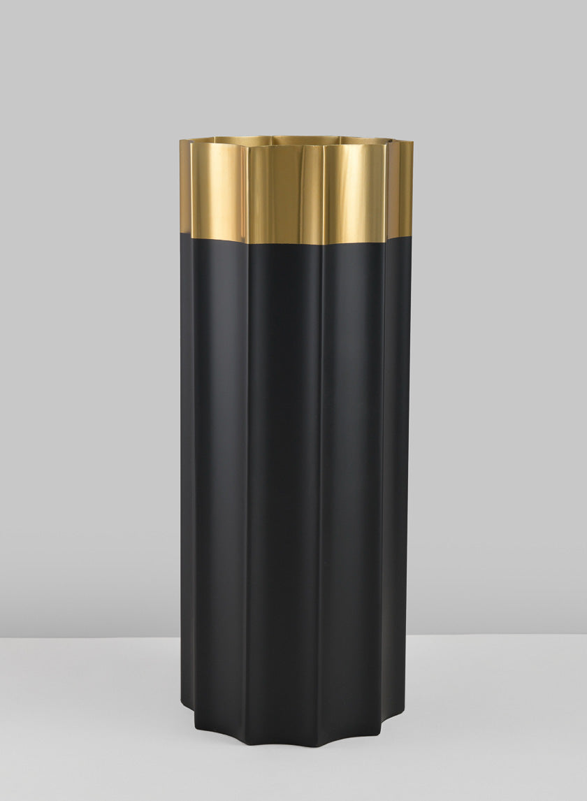 12in Tall Narita Stainless Steel Vase Decor Jamali-garden