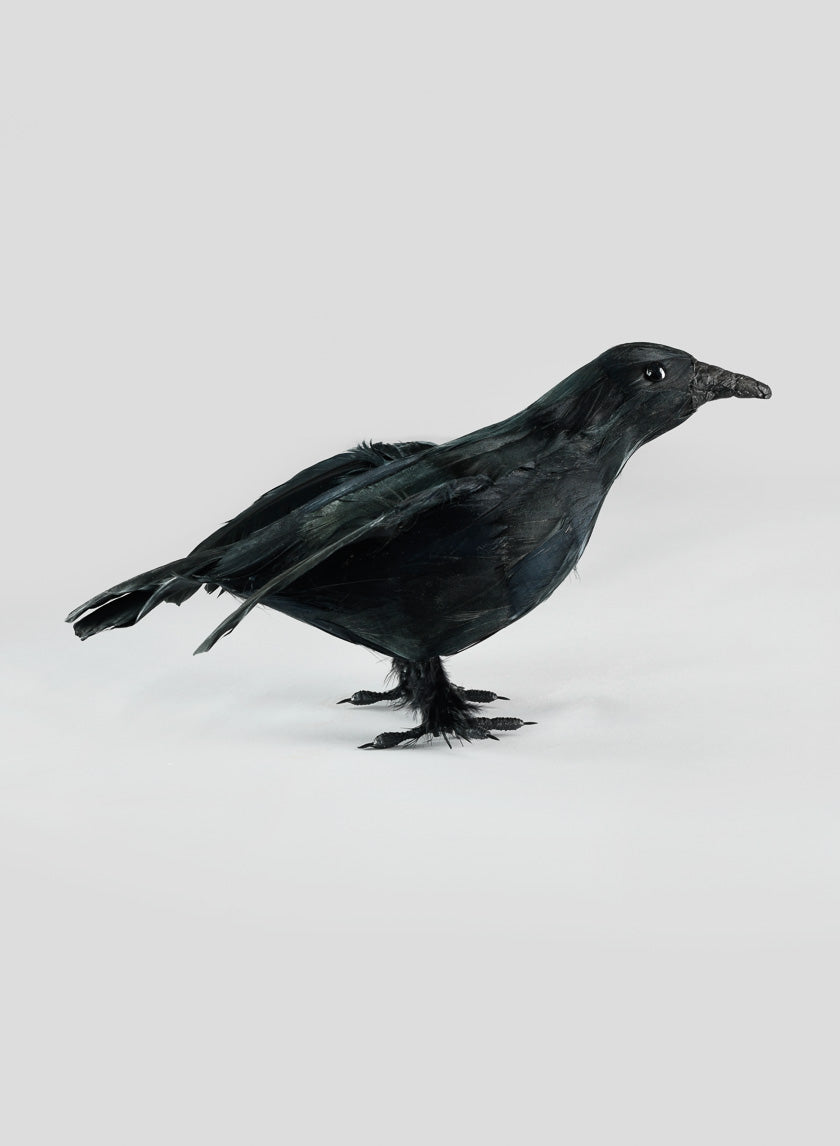 11in Long Flying Black Crow Decor Jamali-garden