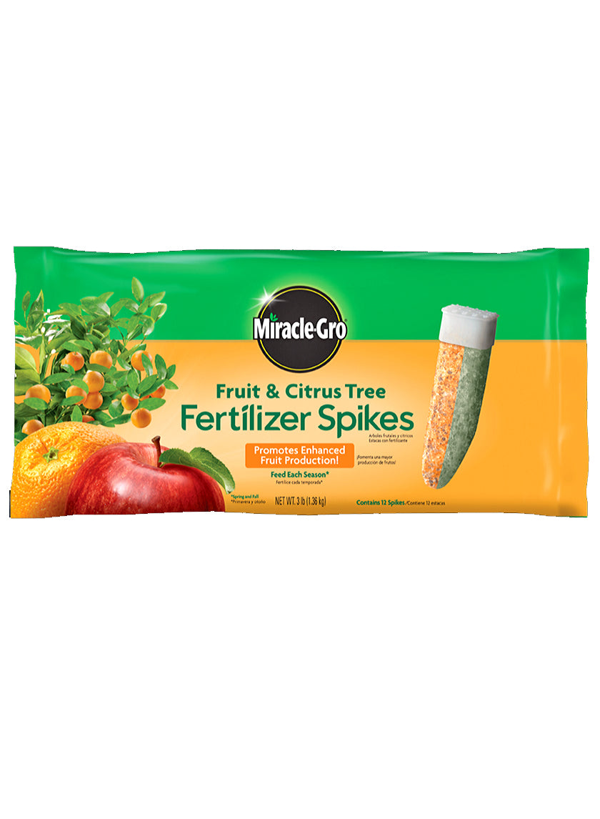 12-Pack Miracle-Gro Fruit &amp; Citrus Fertilizer Spikes - 10-15-15 Decor Jamali-garden