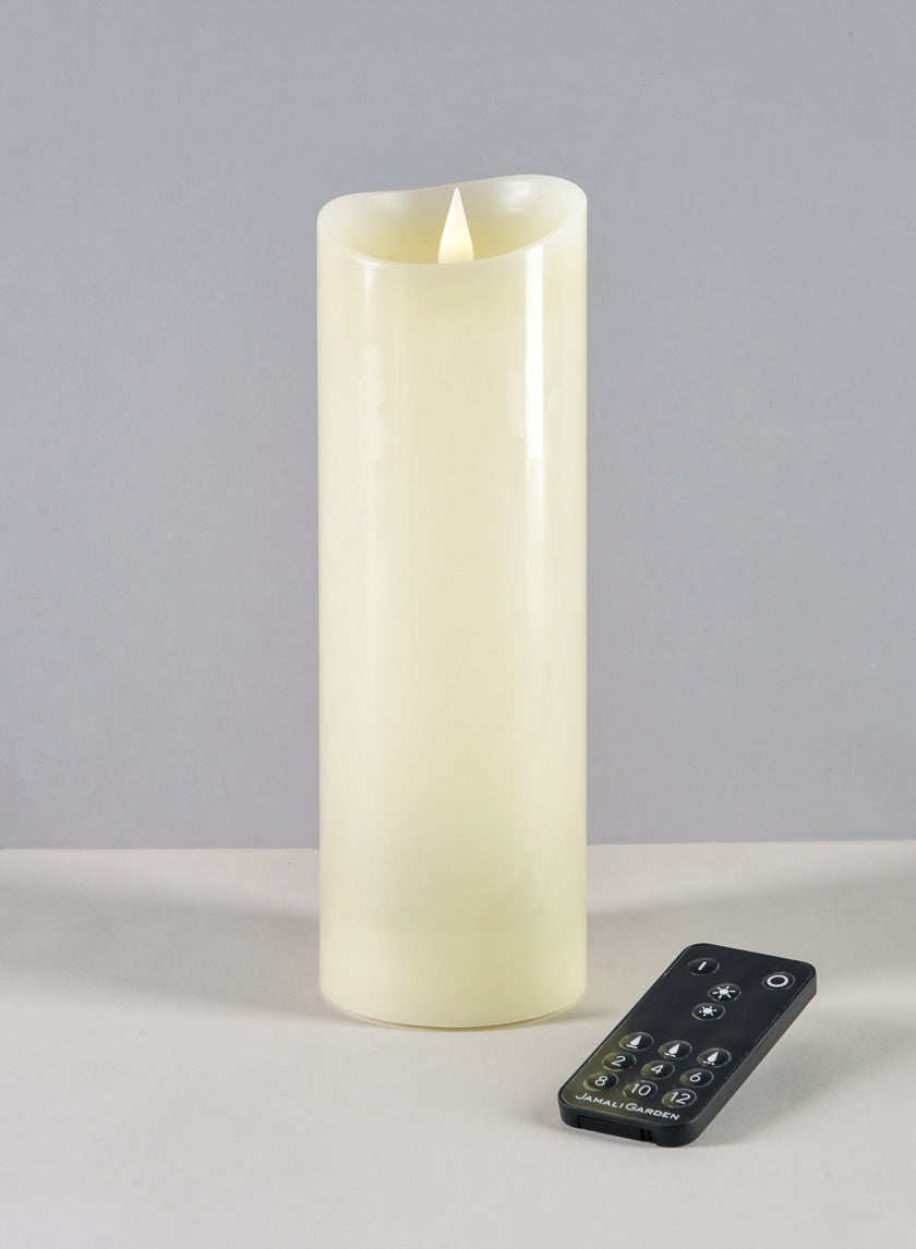 3D Flame Flameless Candle with a Remote Control Decor Jamali-garden 9in Tall x 3in Wide EACH