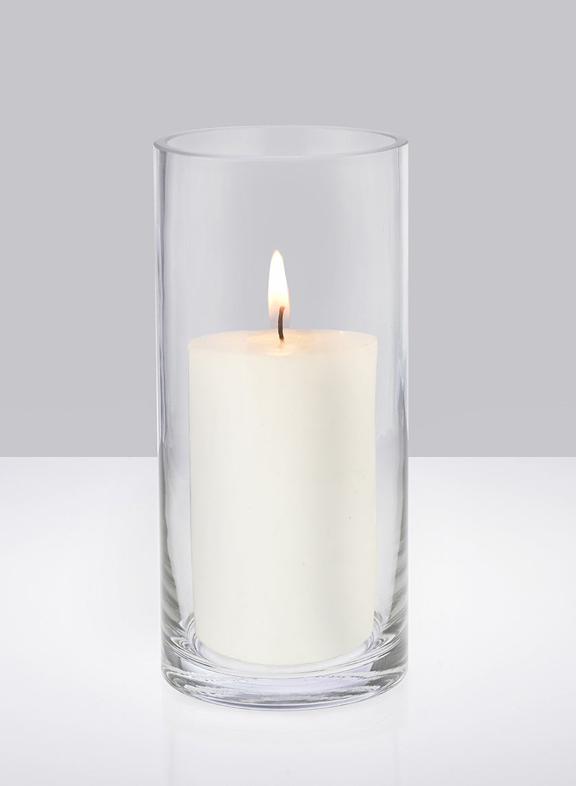Clear Glass Cylinder Vases Decor Jamali-garden