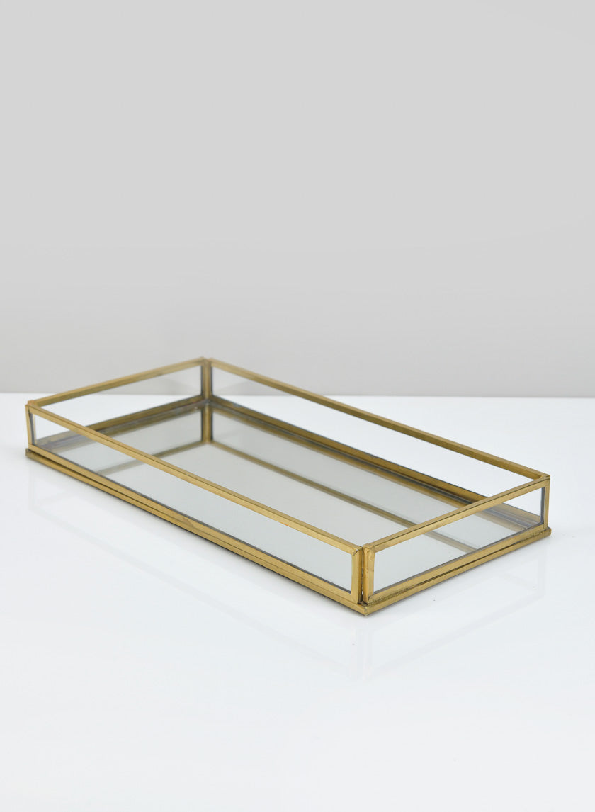 10in Long Bijoux Glass Tray Decor Jamali-garden