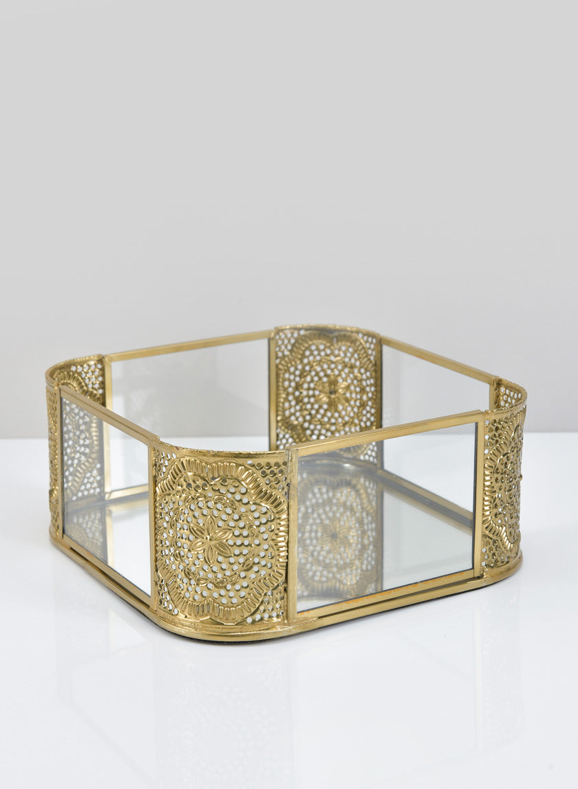 7.25in Long Ming Mirror Tray Decor Jamali-garden