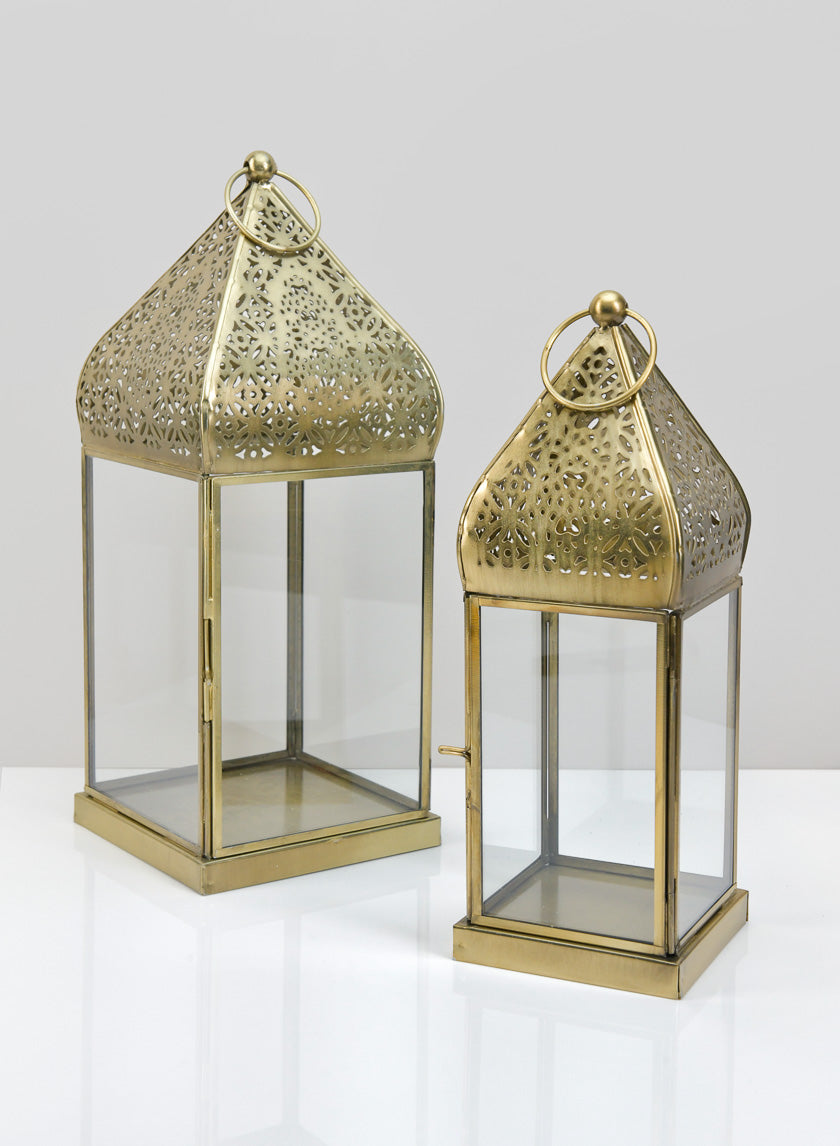 10.25in Tall Ardeshir Lantern Decor Jamali-garden