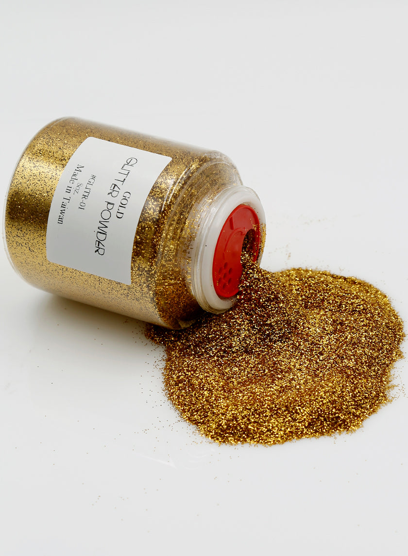 8oz Gold Glitter Powder Decor Jamali-garden