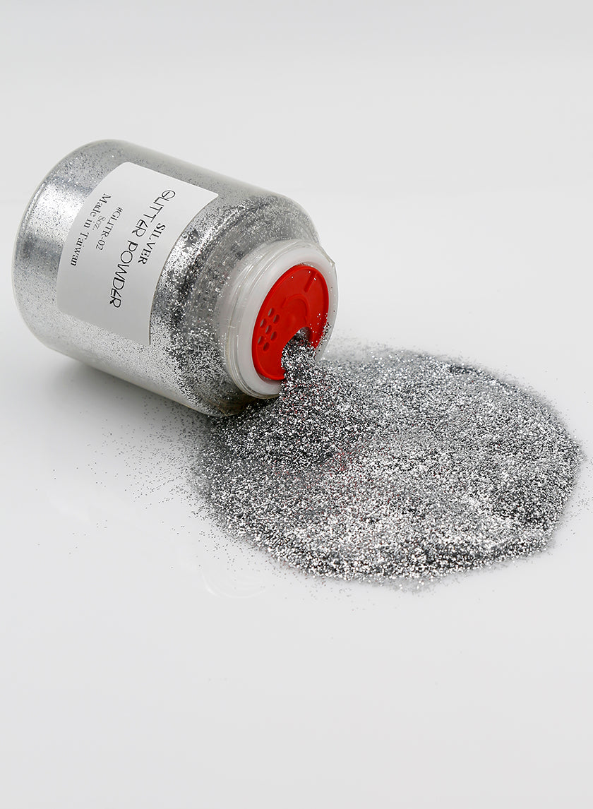 8oz Silver Glitter Powder Decor Jamali-garden