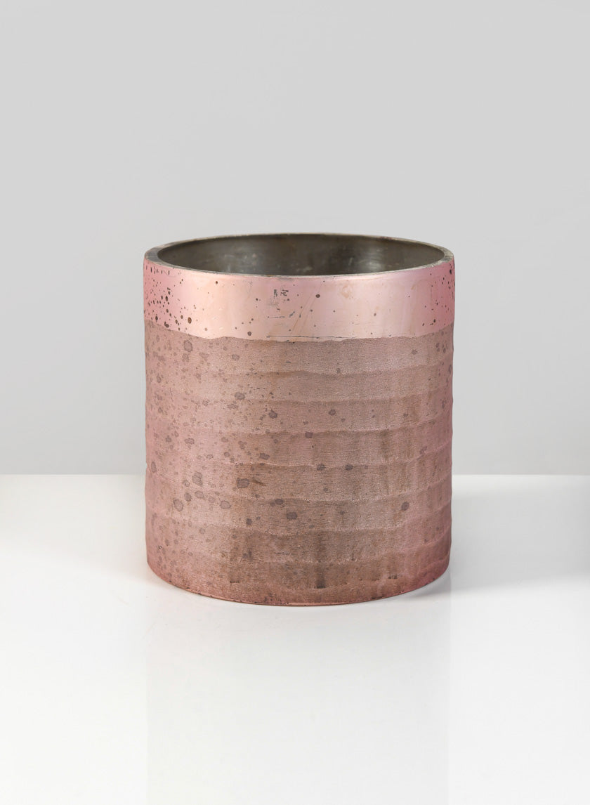 4in Tall Tromso Matte Rose Cylinder Decor Jamali-garden