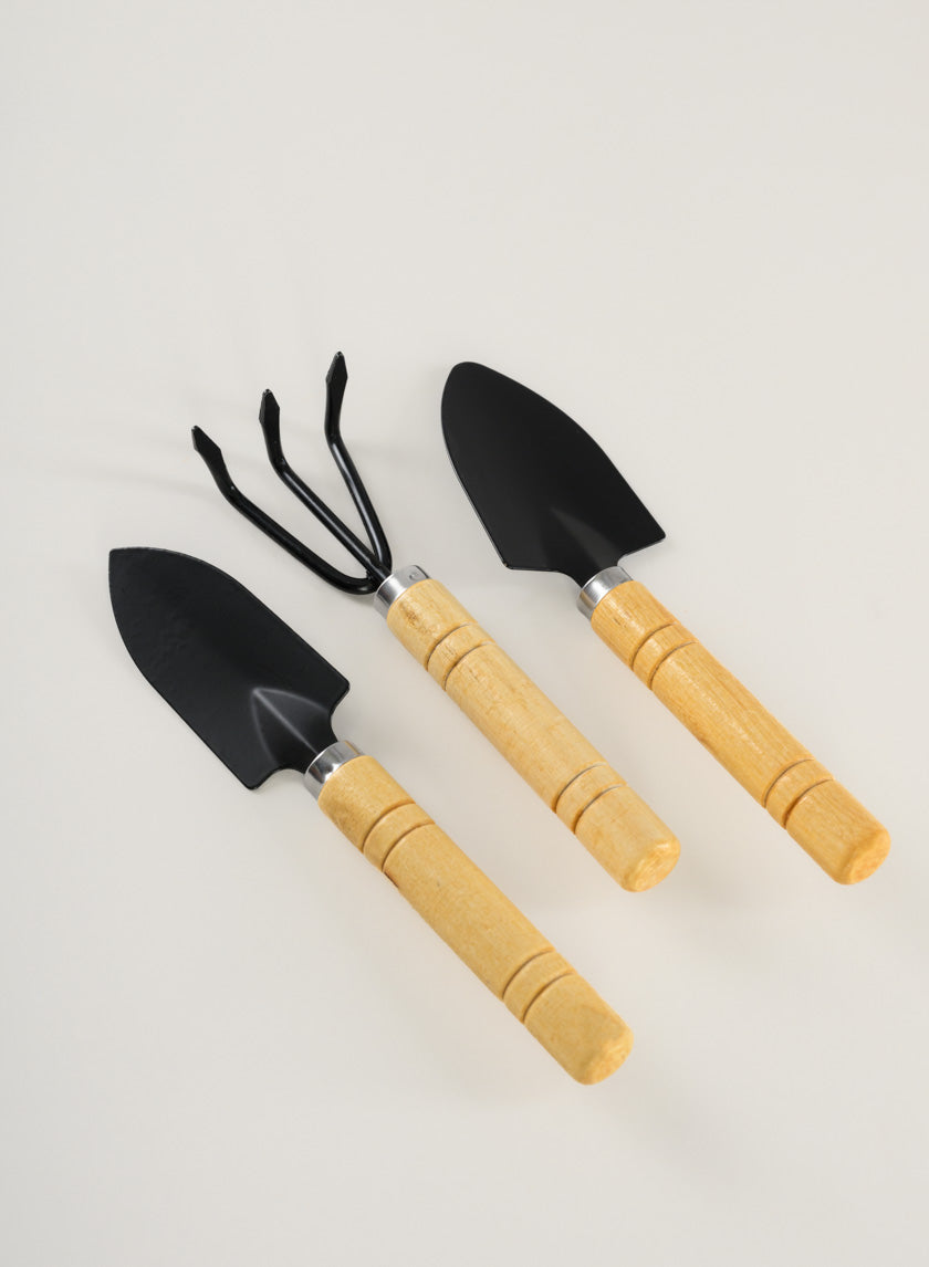 Wood Handle Mini Tool Kit Decor Jamali-garden