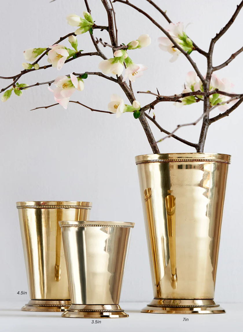 Polished Brass Julep Cups Decor Jamali-garden