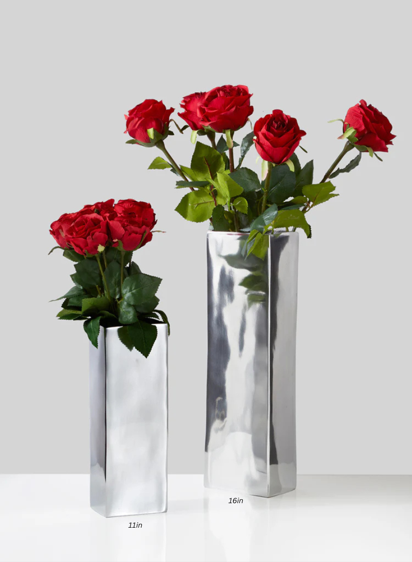 Aluminum Rectangle Vases Decor Jamali-garden