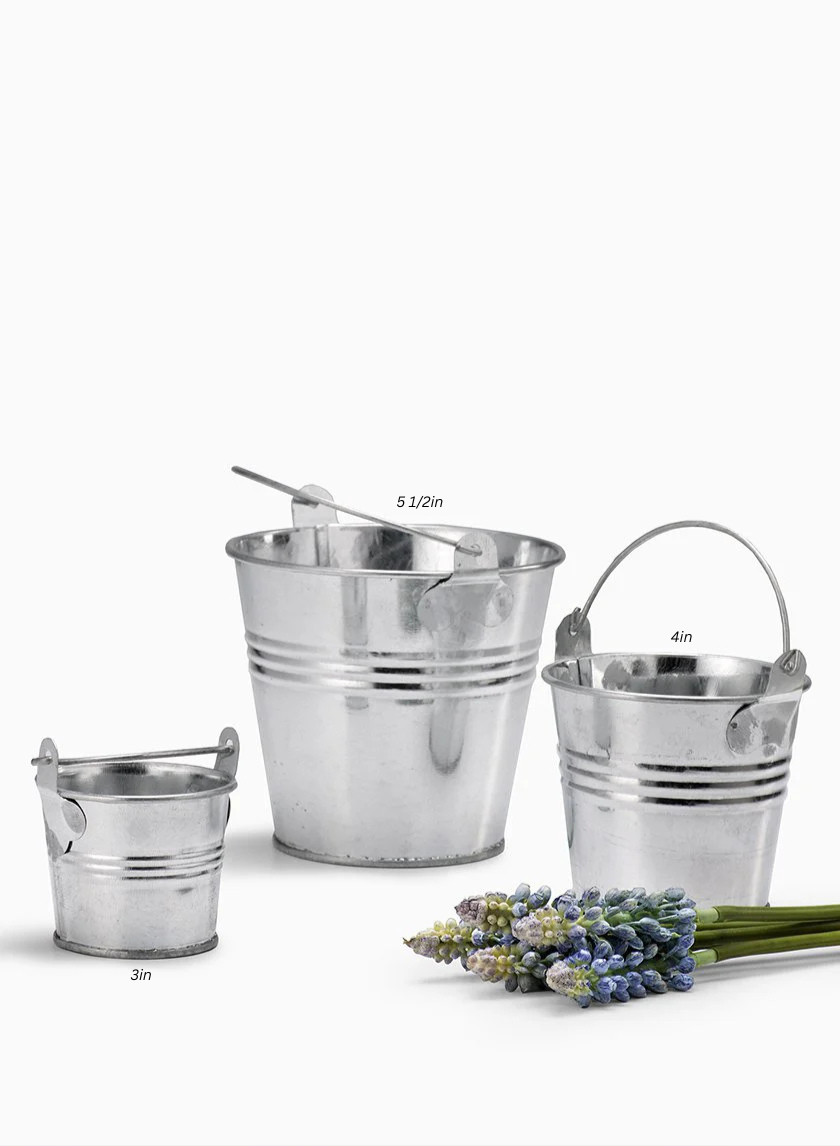 Galvanized Zinc Buckets Decor Jamali-garden