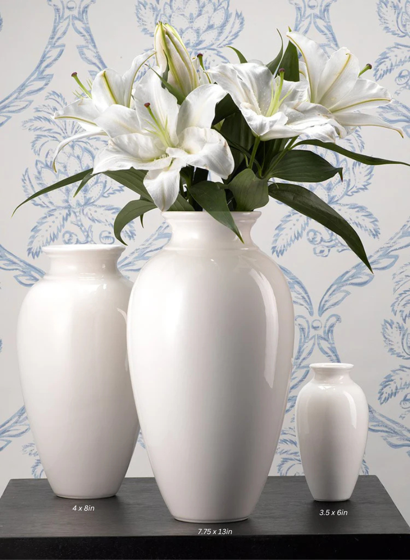 Porcelain Ginger Vase Decor Jamali-garden