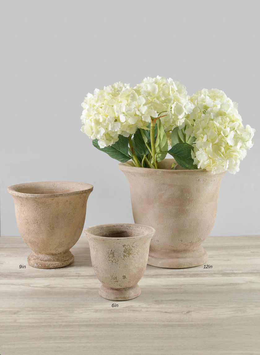 Petra Aged Clay Urns Decor Jamali-garden