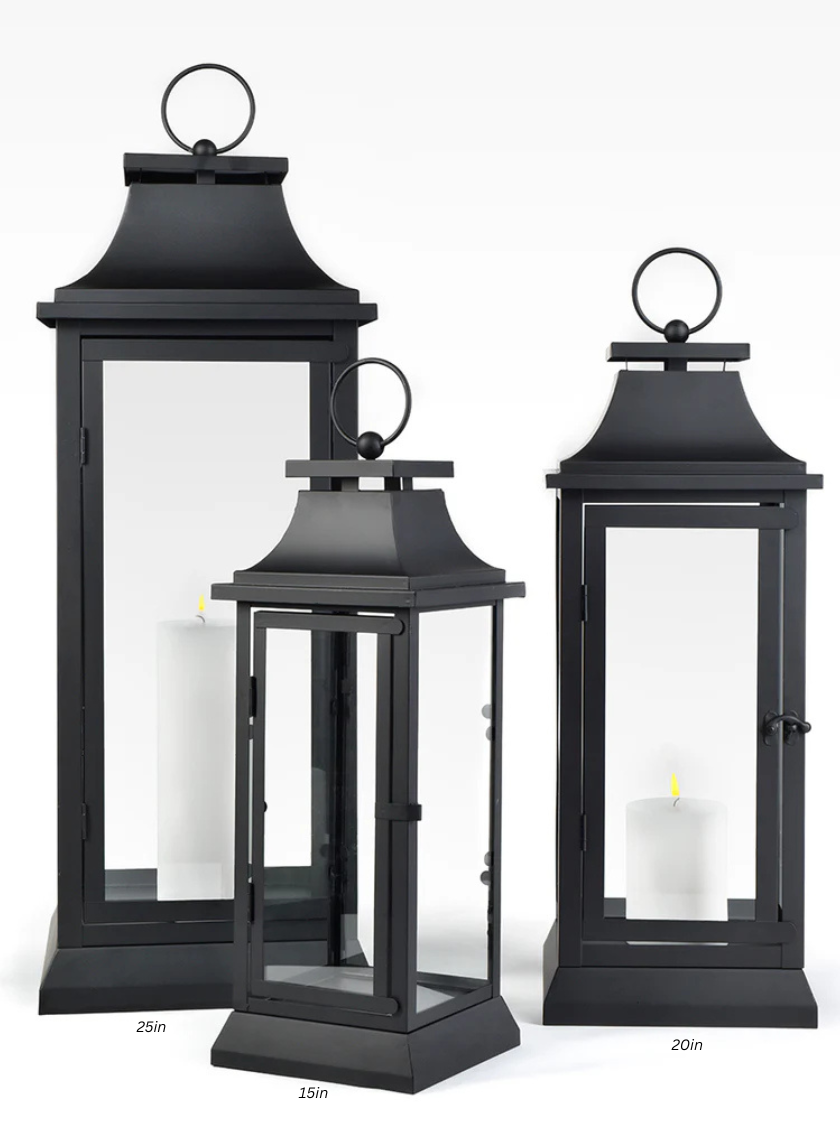 Black Hampton Lanterns Decor Jamali-garden