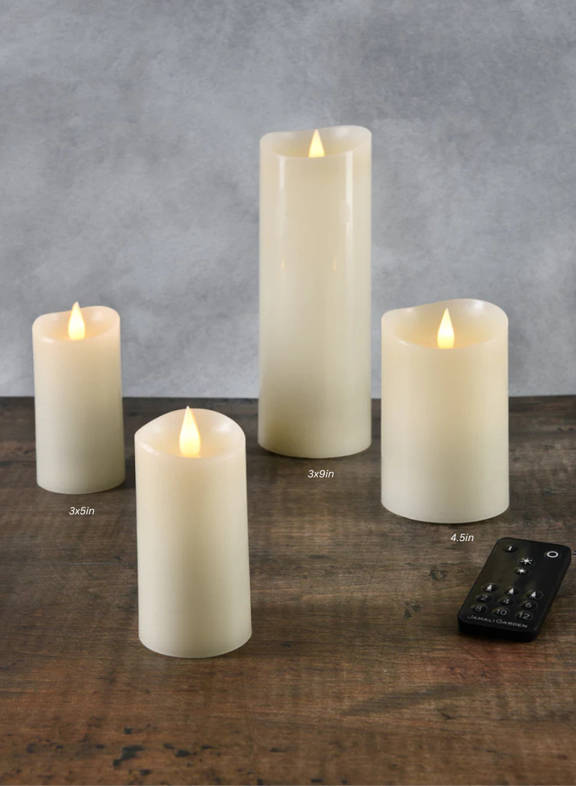 3D Flame Flameless Candle with a Remote Control Decor Jamali-garden