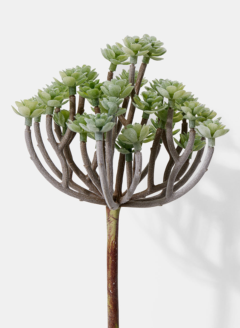10in Long Flocked Succulent Mini Tree Spray Decor Jamali-garden