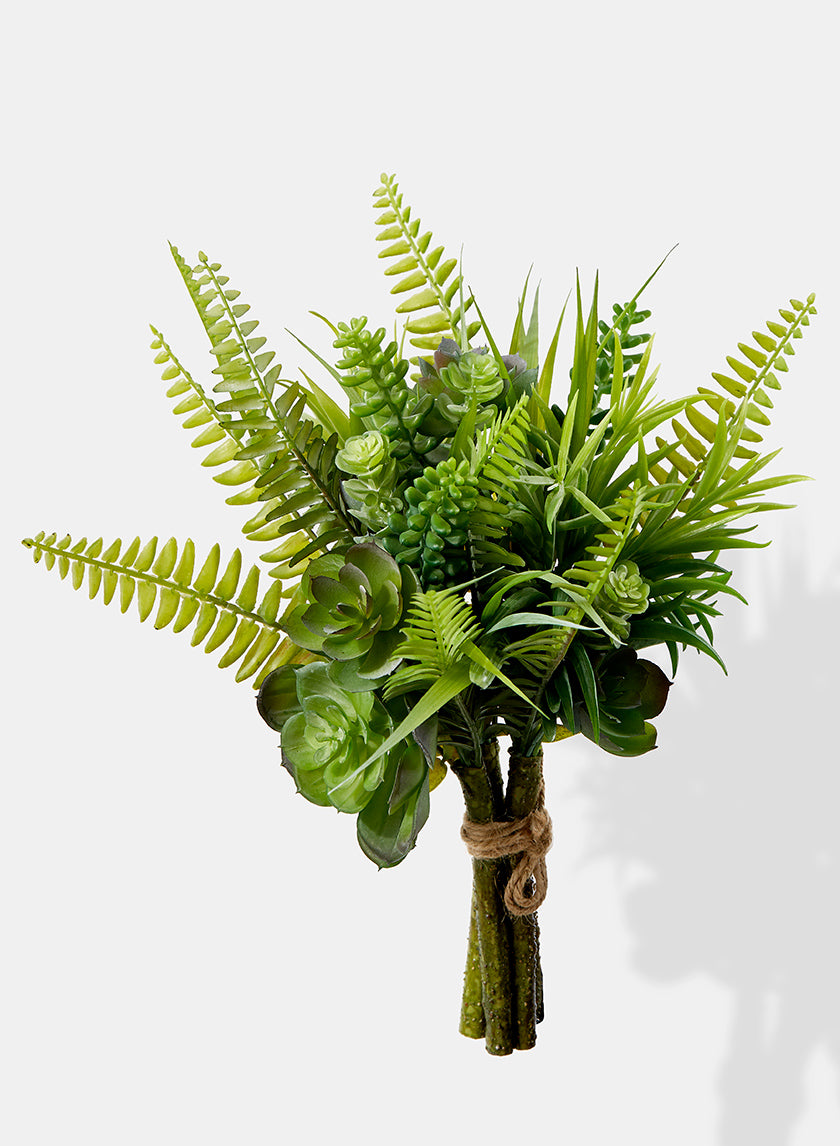 12in Long Mixed Succulent Bouquet Decor Jamali-garden
