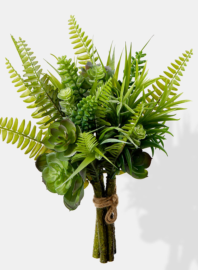 12in Long Mixed Succulent Bouquet Decor Jamali-garden