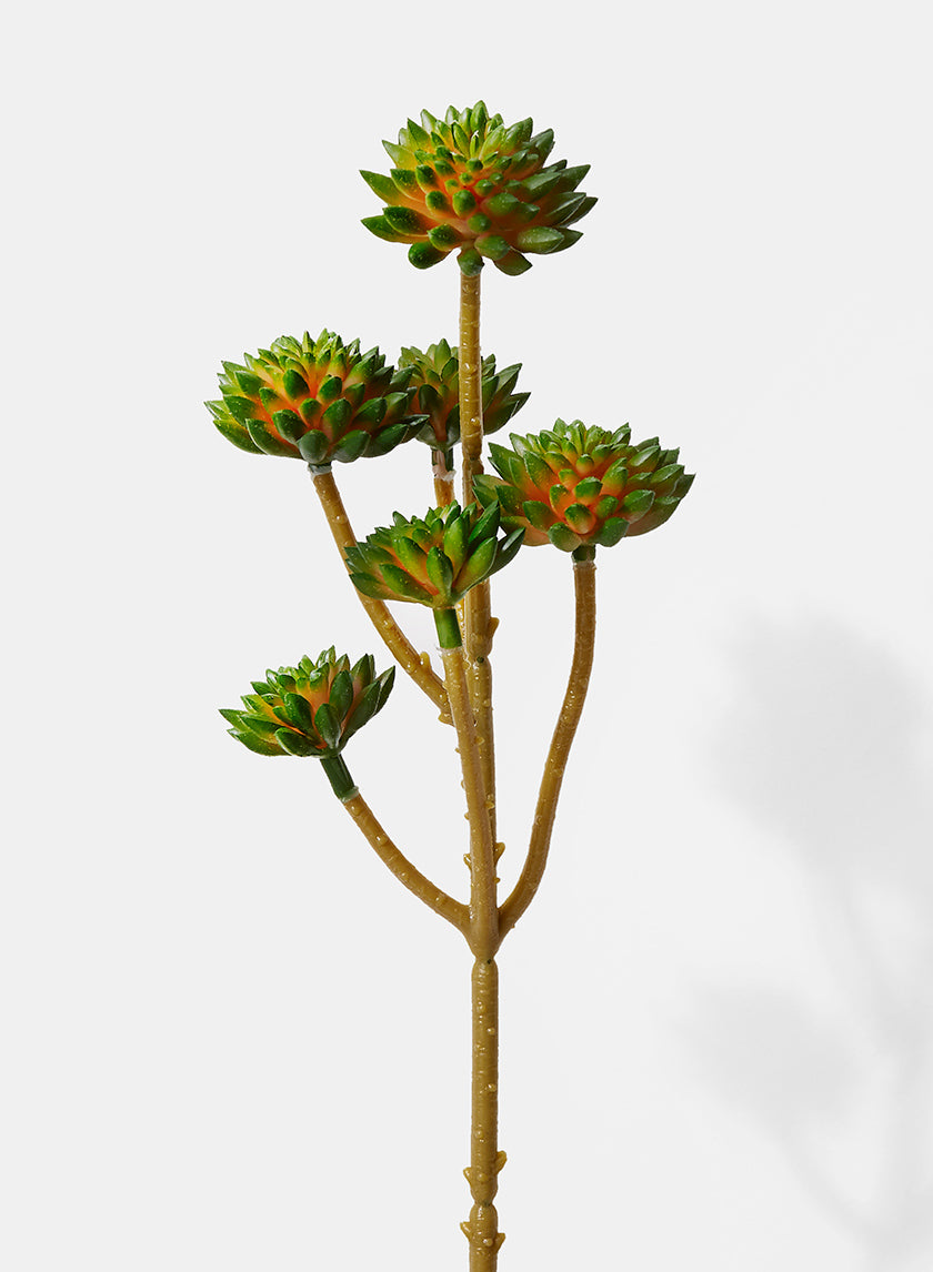 12.5in Long Dark Green Succulent Mini Tree Spray Decor Jamali-garden