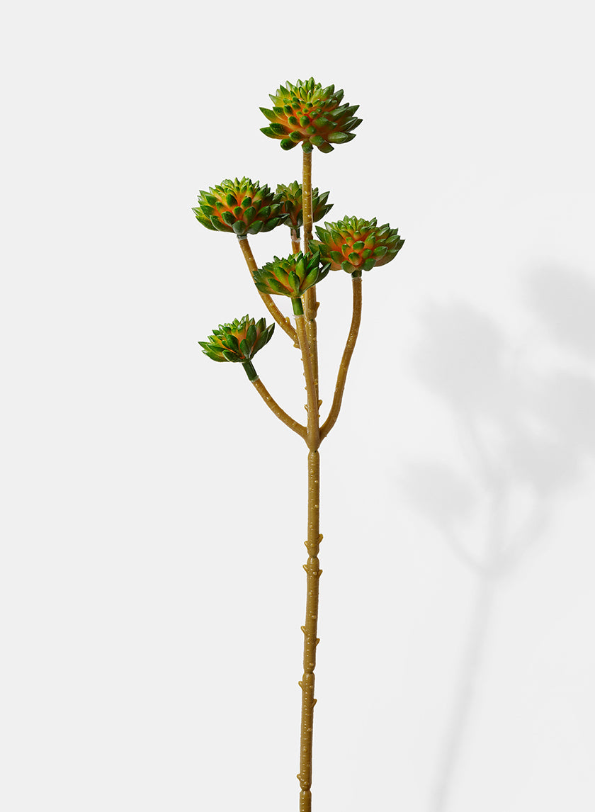 12.5in Long Dark Green Succulent Mini Tree Spray Decor Jamali-garden