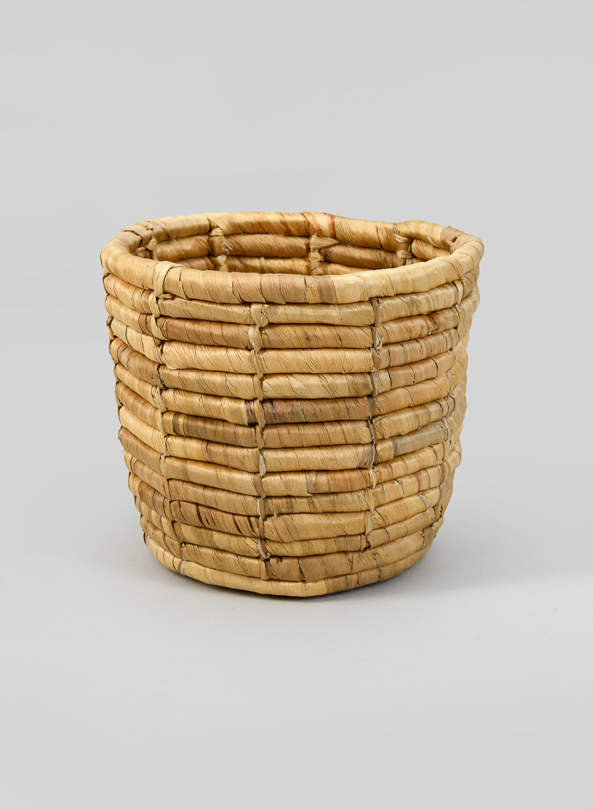 7.25in Tall Haiphong Water Hyacinth Cachepot, Small Decor Jamali-garden
