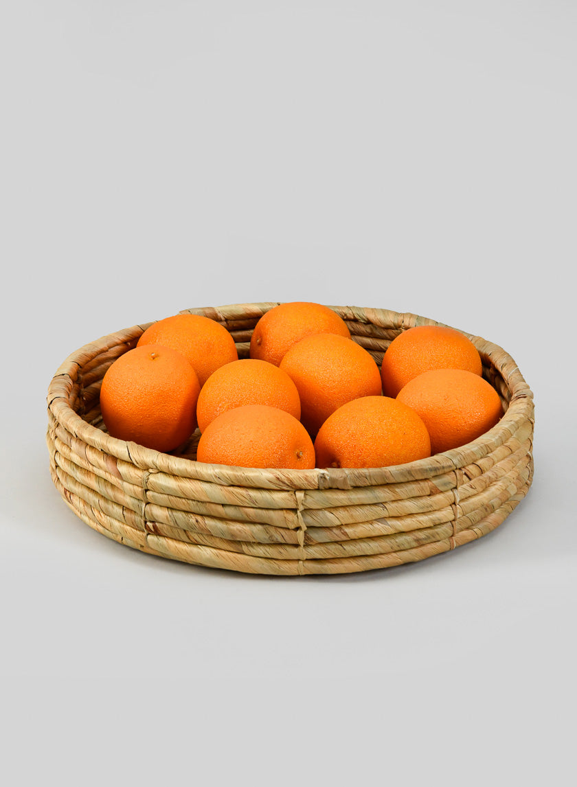 14in Wide Lumpur Water Hyacinth Tray Decor Jamali-garden