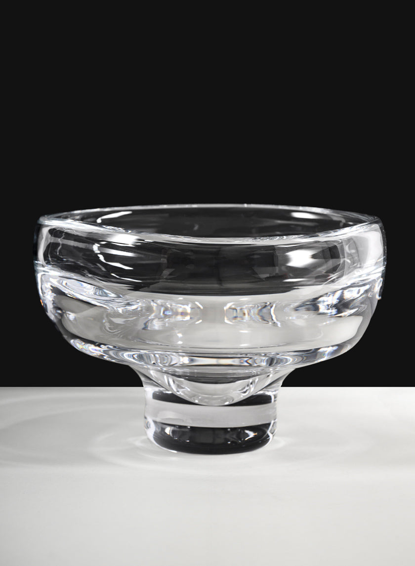 Norvege Hand blown Clear Glass Bowl