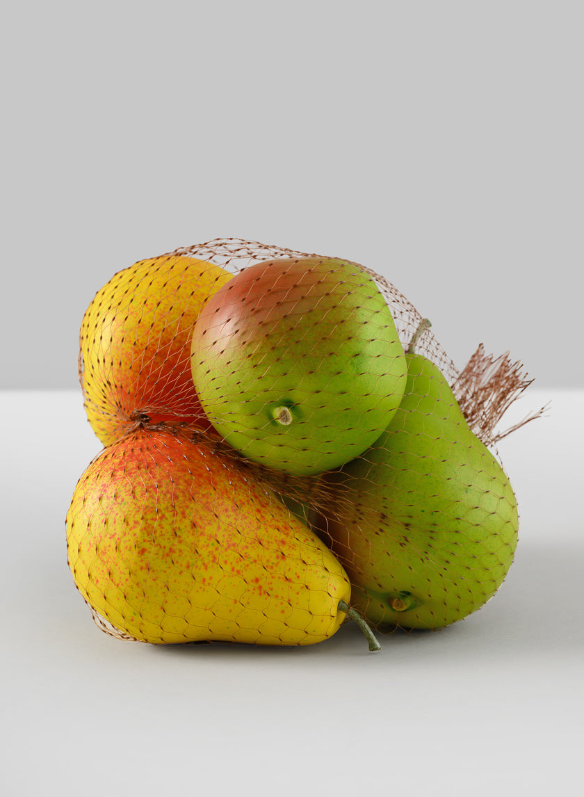 Barlett Multi Color Ripe Pears, Bag of 6 Decor Jamali-garden