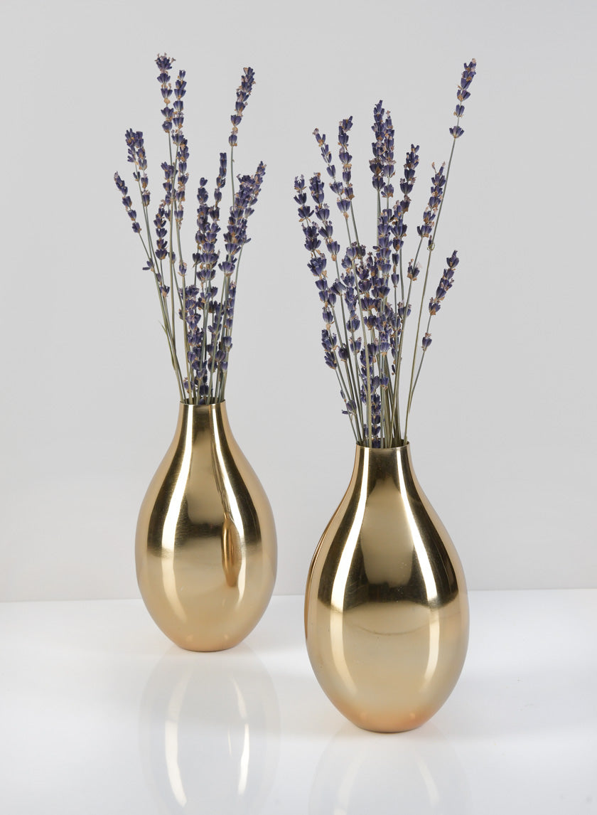 6in Tall Cordoba Gold Vase Decor Jamali-garden