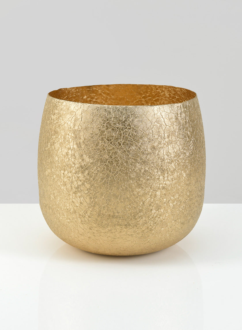 6in Wide Shanti Gold Bowl Decor Jamali-garden