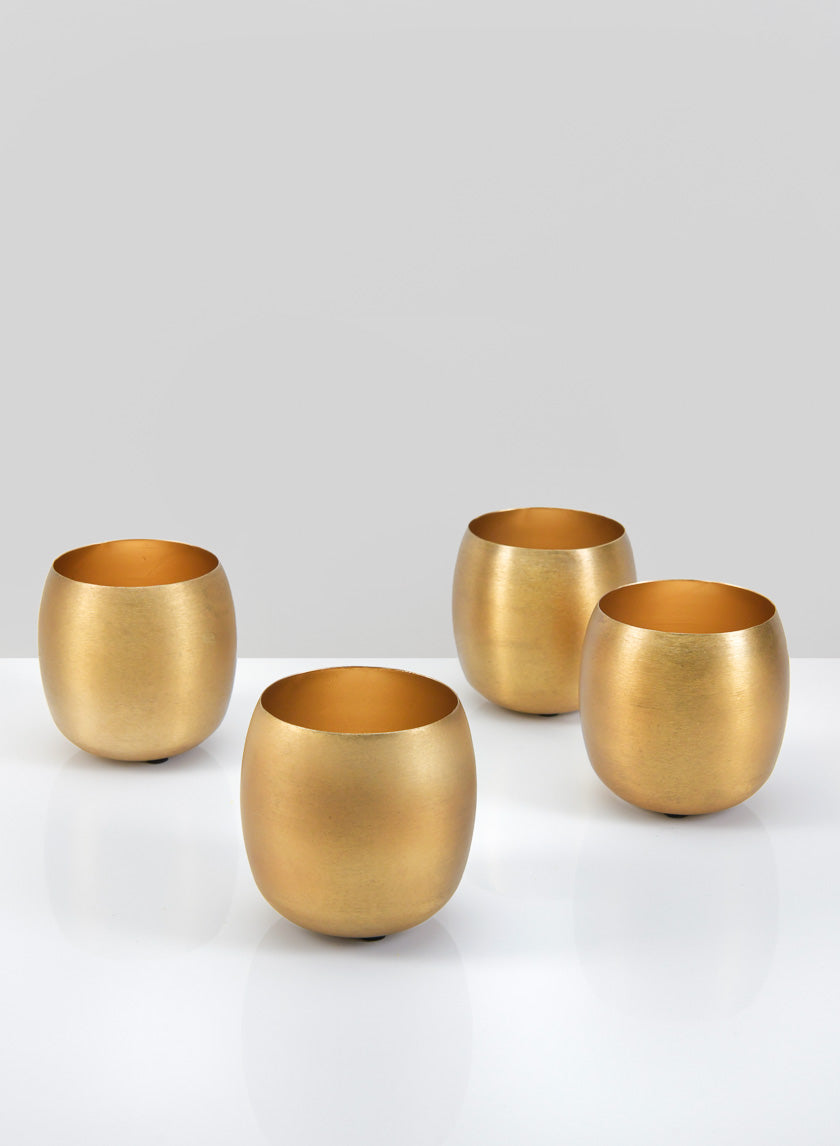 3.5in Wide Shanti Mini Gold Bowls Decor Jamali-garden