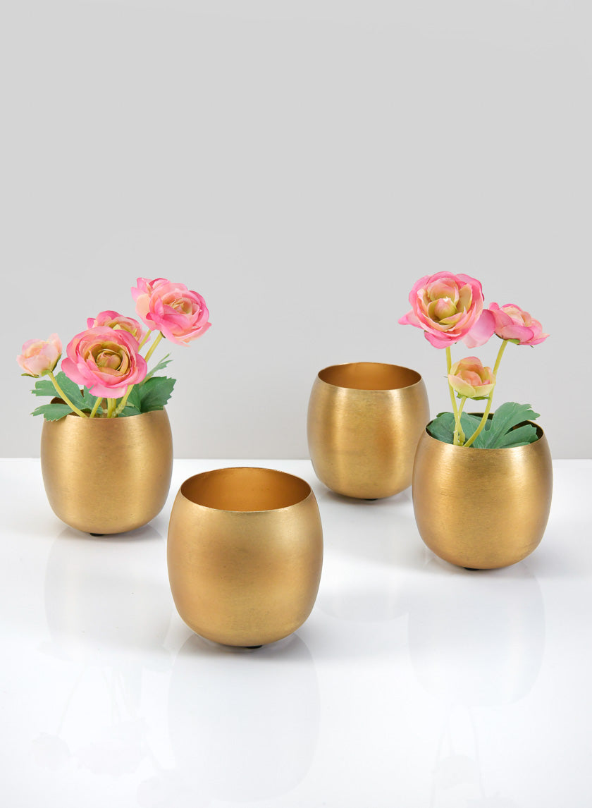 3.5in Wide Shanti Mini Gold Bowls Decor Jamali-garden