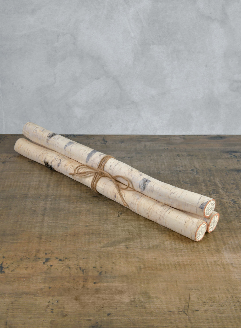 20in Long Artificial Birch Pole Bundle Decor Jamali-garden