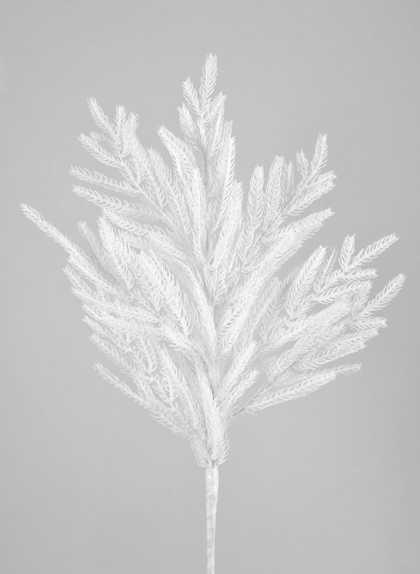 32in Long White Real Touch Pine Pick Decor Jamali-garden