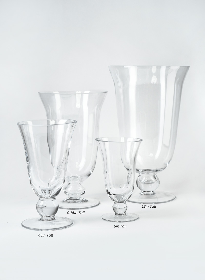 Vienna Clear Glass Urns Decor Jamali-garden