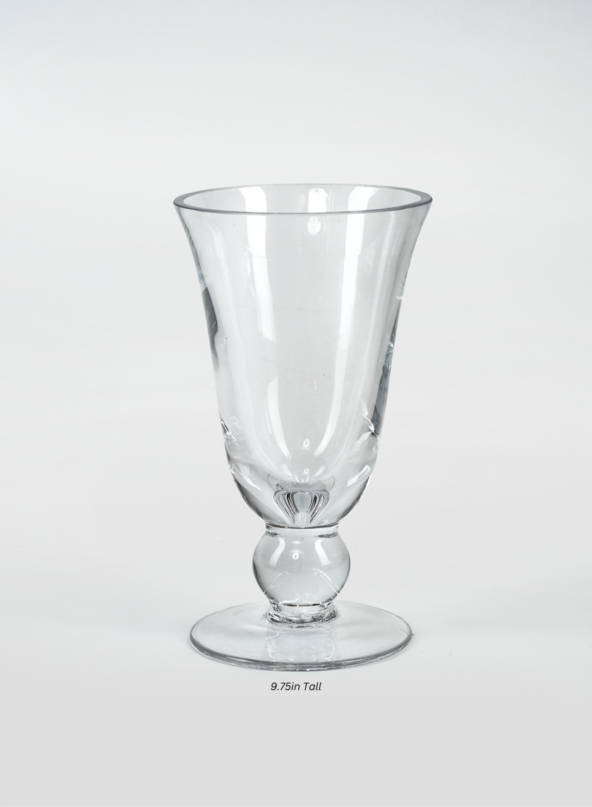Vienna Clear Glass Urns Decor Jamali-garden 9.75in Tall EACH