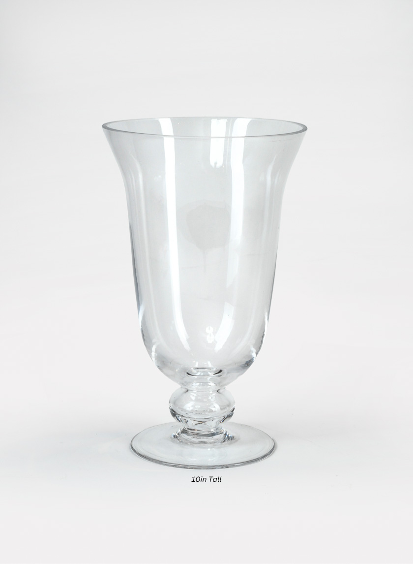 Vienna Clear Glass Urns Decor Jamali-garden 10in Tall EACH