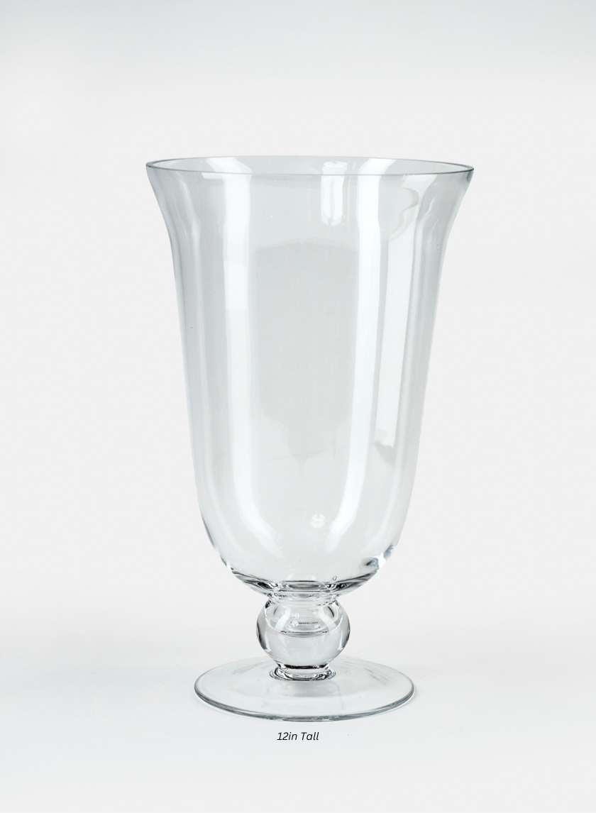 Vienna Clear Glass Urns Decor Jamali-garden 12in Tall EACH