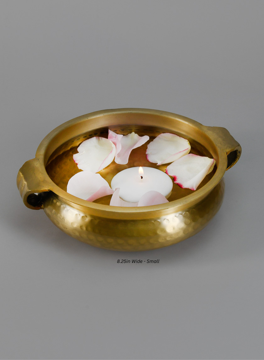 Gold Aluminum Urn Bowls Decor Jamali-garden Gold 8.25in Wide - Small EACH