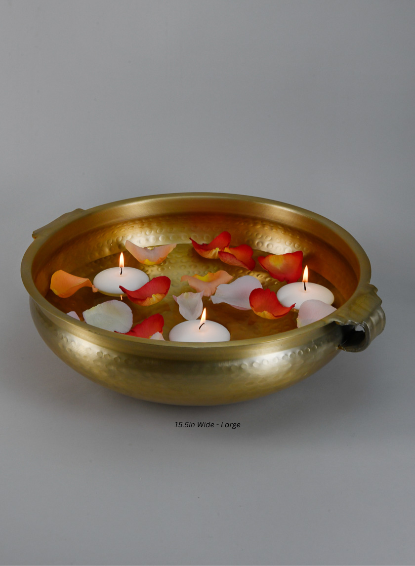 Gold Aluminum Urn Bowls Decor Jamali-garden Gold 15.5in Wide - Large EACH