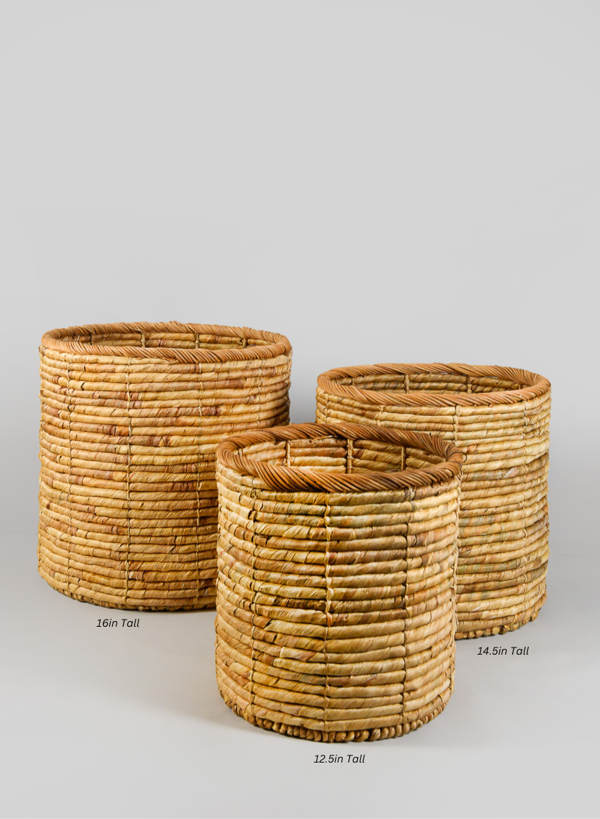 Da Nang Water Hyacinth Basket Pot Decor Jamali-garden