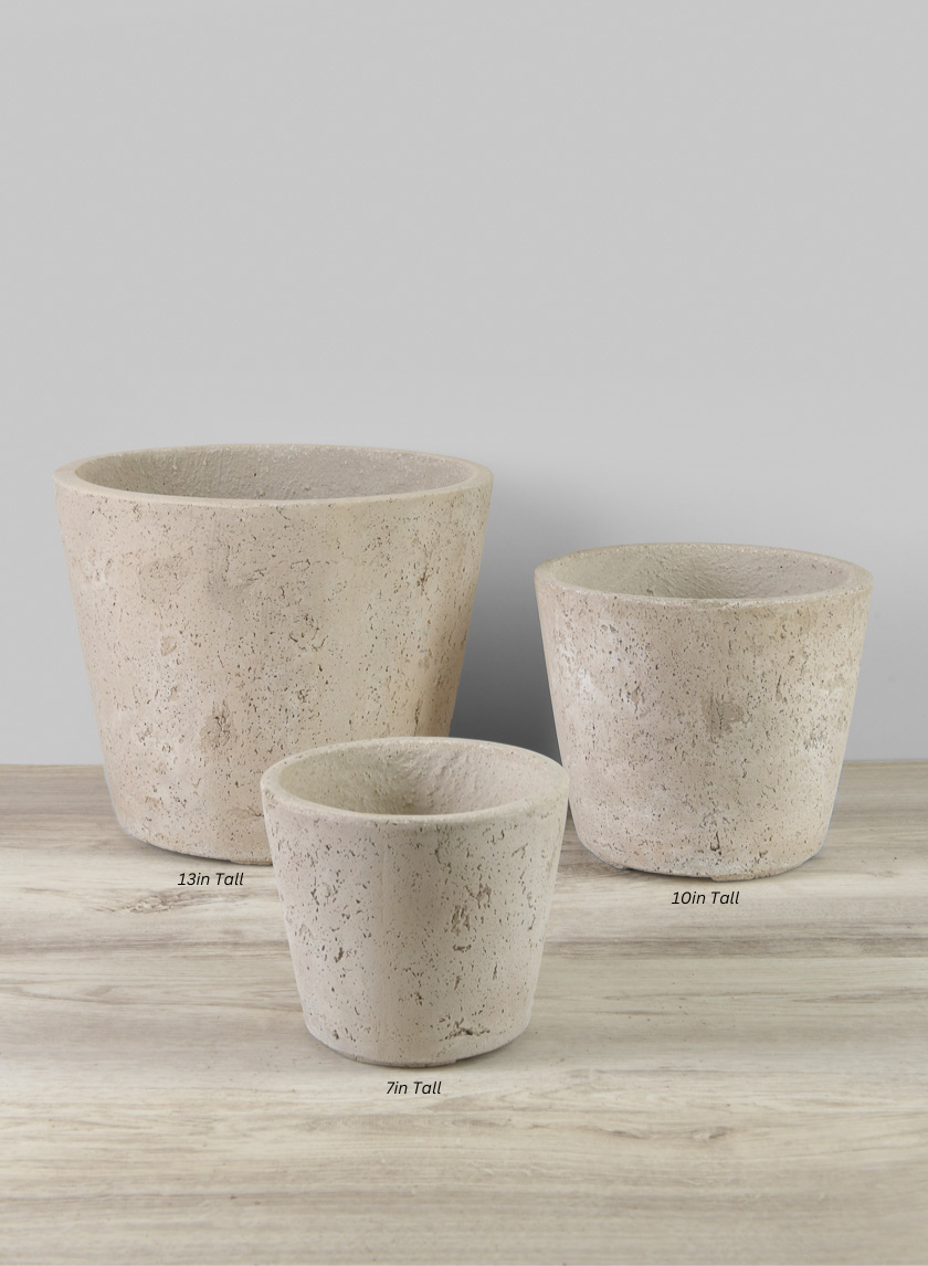 Yerevan Natural Cement Stone Pots Decor Jamali-garden