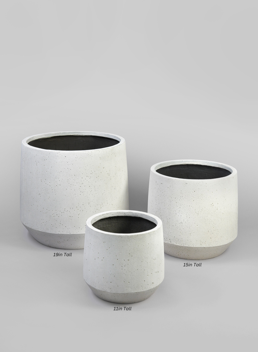 Santa Fe Sand Rock Antique White Planter Decor Jamali-garden